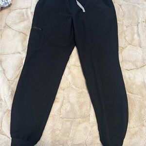 Figs Black Women's Jogger Track Pants with Zip Pocket